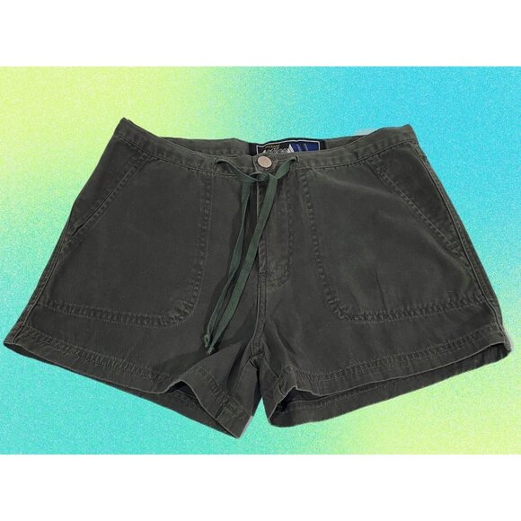 instant action Pants - Hot Pants Instant Action Shorts Green Size 5 NWT Women's Zip Up 4 Pockets